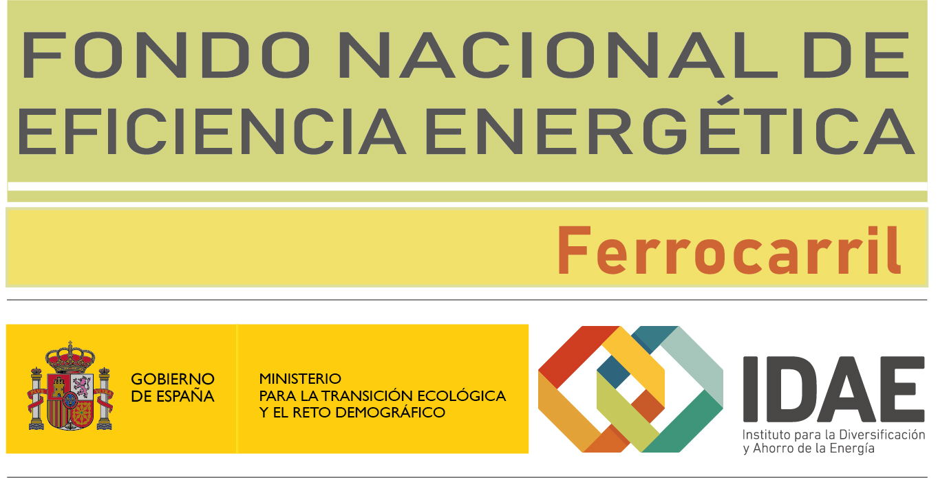 Logotipo FNEE. Ferrocarril