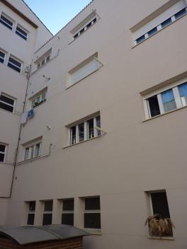 Resultado final fachada patio interior edificio "Óscar"