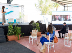 Antonio López-Nicolás, director general de Energía de la Comisión Europea; y William Walsh, CEO de la Agencia Irlandesa de la Energía; intervienen por videoconferencia